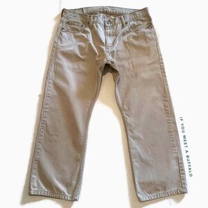 Levi’s 514 Men’s 36x30 Khaki Tan Classic Straight Fit Denim Cotton